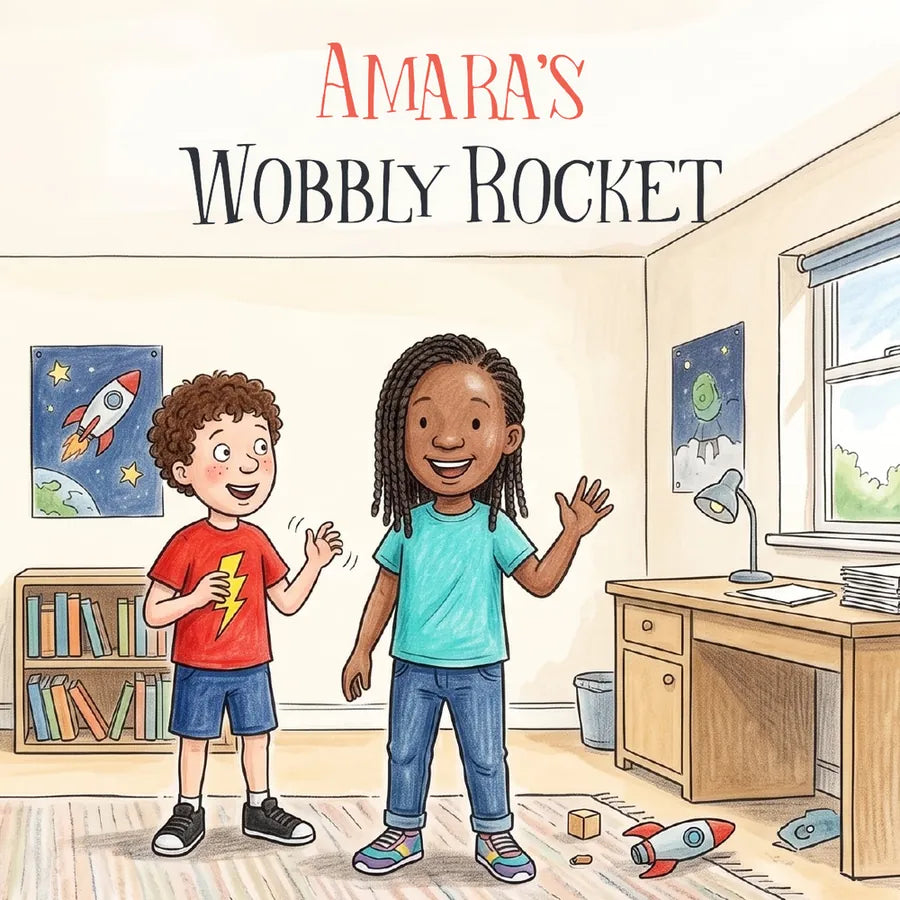 Amara's Wobbly Rocket — front cover